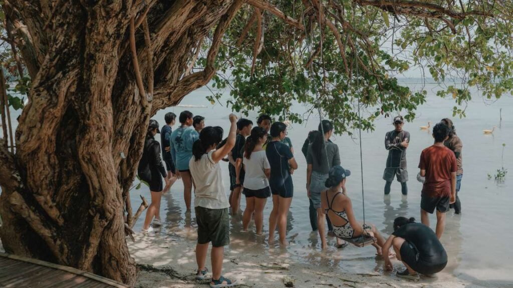 Kegiatan konservasi penanaman Mangrove di Pulau tidung