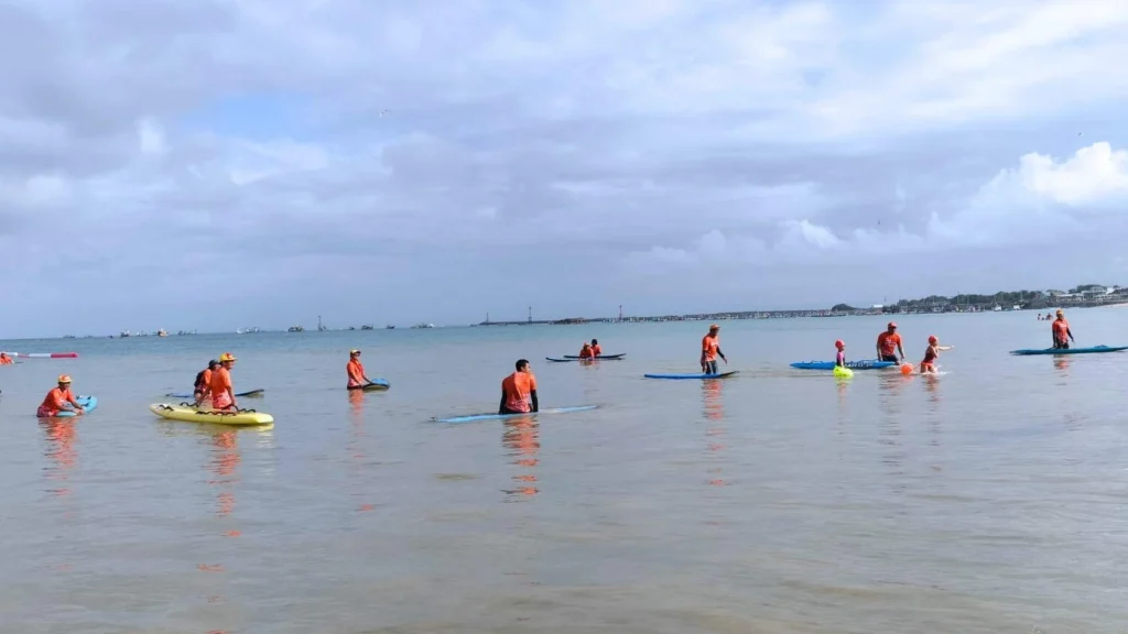 Paddle and surf rescue Open Water Swimming Event in Bali